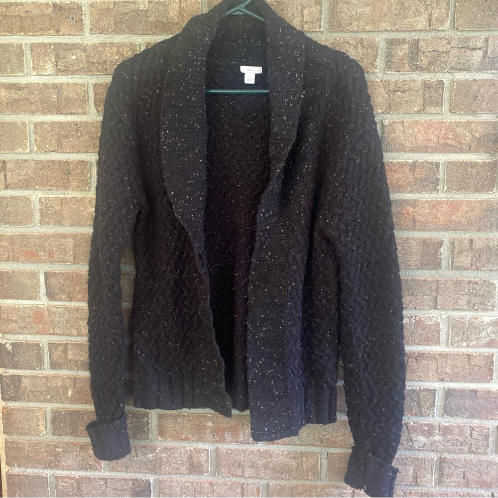 Apt. 9 Women's Black Textured Cardigan